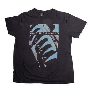 Men's NIN Pretty Hate T Shirt Size Large Black Short Sleeve Crew Neck Cotton